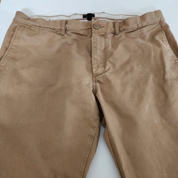 J. Crew Beige Khaki Cotton Broken In Slim Leg Chino Pants - Picture 4 of 9
